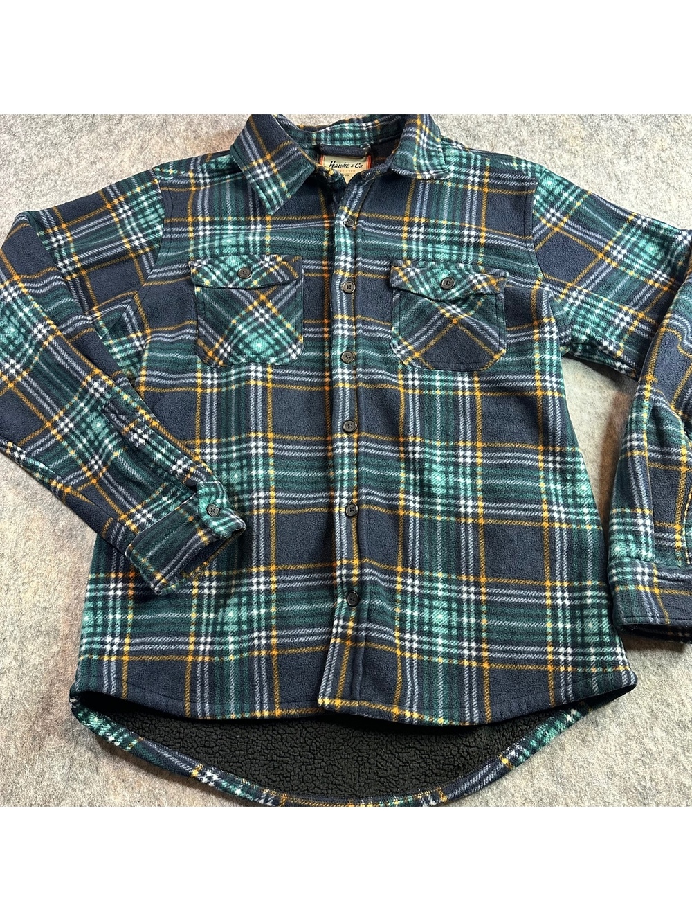 Hawke & Co Outfitter Rustic Cabincore L Plaid Fleece-lined Cozy Shacket L